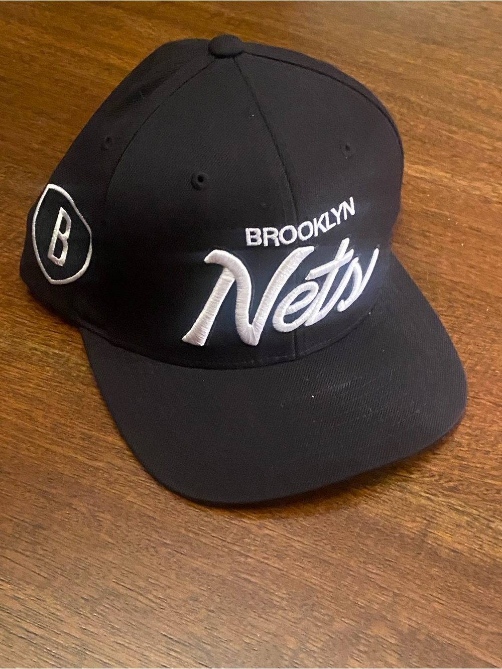 Mitchell & Ness Brooklyn Nets Hat Cap Nostalgia Co NBA Snapback Black One Size